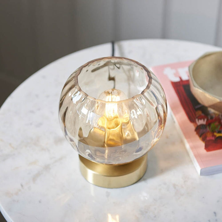 In Stock - Laguna Champagne & Gold Table Lamp Lighting 