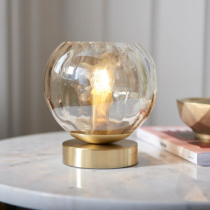 In Stock - Laguna Champagne & Gold Table Lamp Lighting 