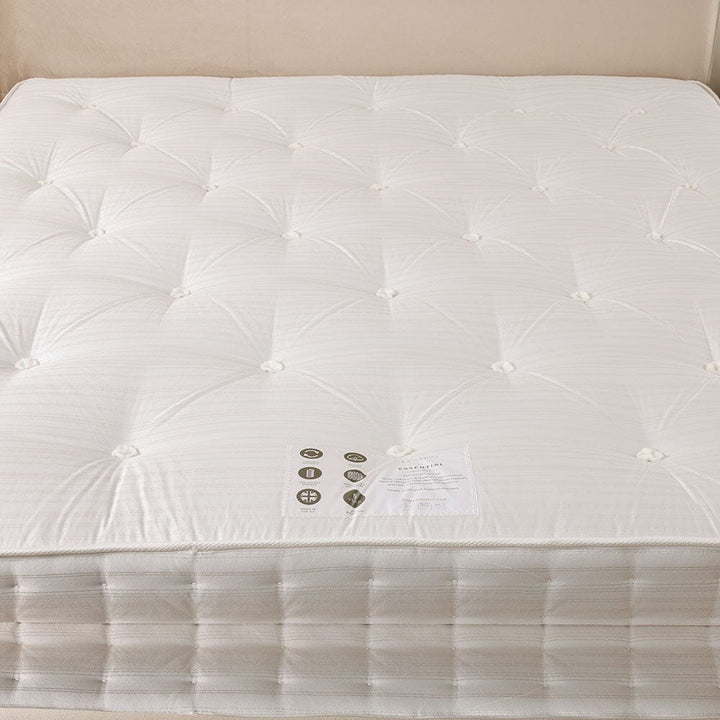 In Stock - Luxury 3000 Pocket Natural Mattress, With Wool, Silk and Cashmere - Double 