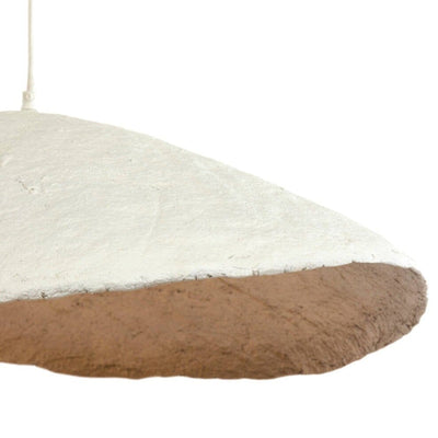 In Stock - Montrose Large Cream & Antique Brass Organic Ceiling Light Lighting 