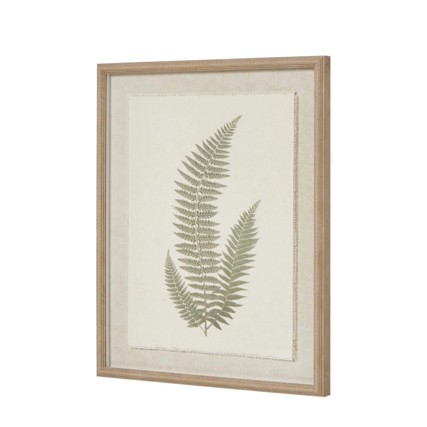 In Stock - Nia Sage Green Fern Leaf Print Framed Wall Art 