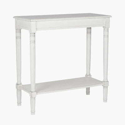 In Stock - Nia White Wooden Console Table Furniture 
