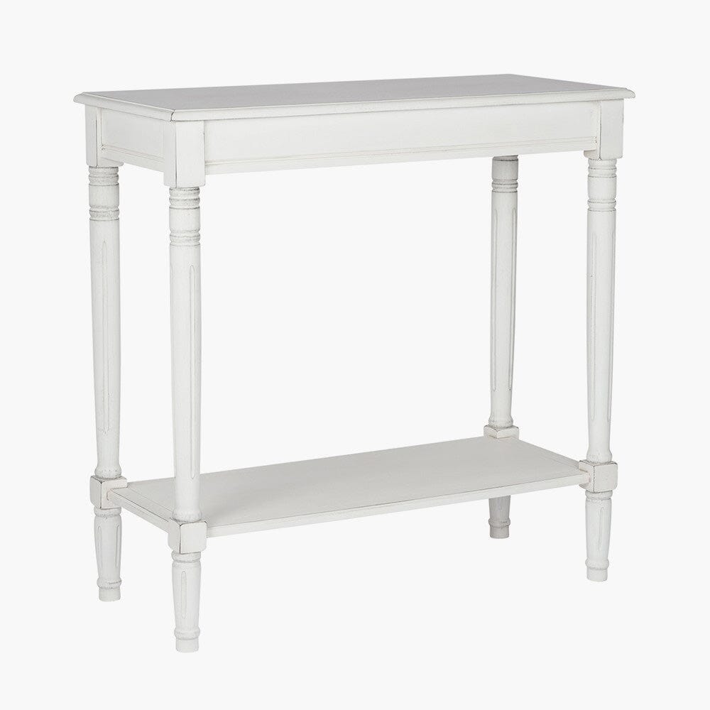 In Stock - Nia White Wooden Console Table Furniture 