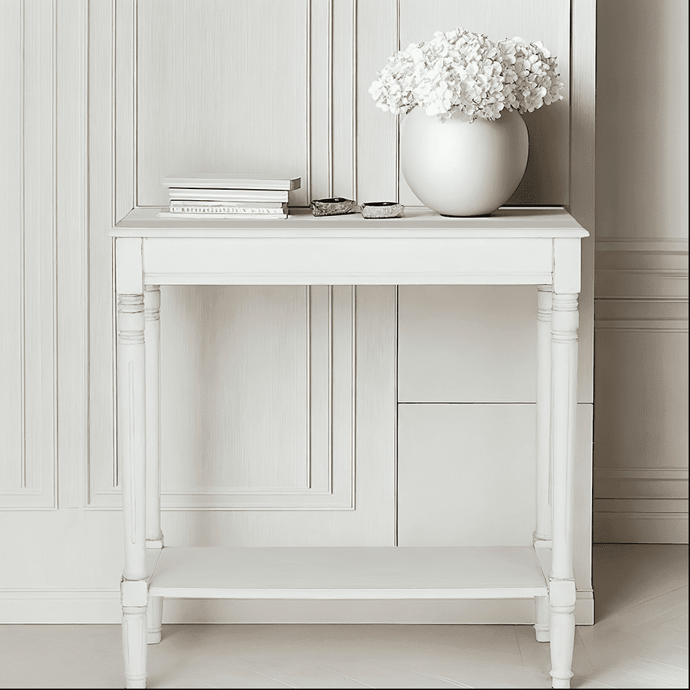 In Stock - Nia White Wooden Console Table Furniture 