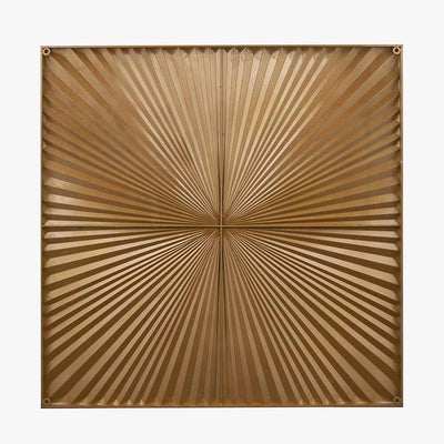 In Stock - Raye White & Gold Sunburst Style Wall Art 