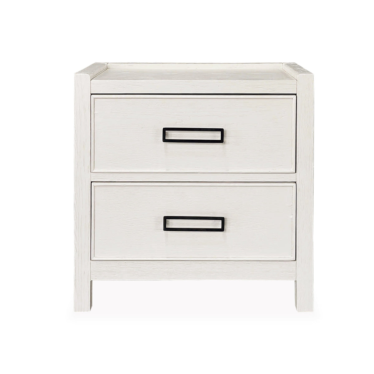 In Stock - Soho Cream Oak Veneer 2 Drawer Bedside Table Furniture 