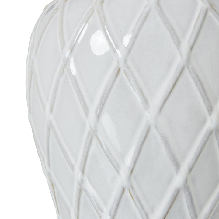 In Stock - Stratford Ceramic Ginger Jar Lamp with Neutral Linen Shade 