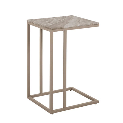 In Stock - Sylvaine Taupe & Marble Sofa Table Furniture 