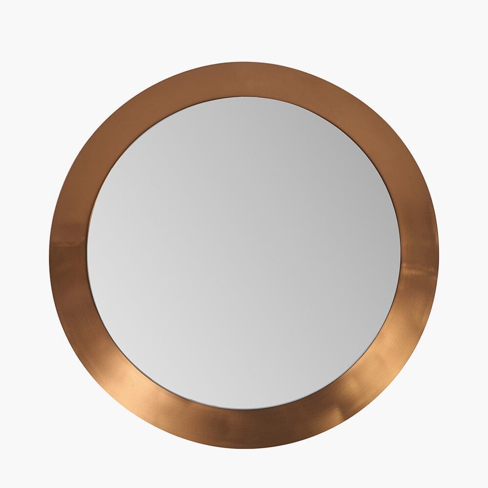 In Stock - Tempus Large Burnished Gold Round Mirror 