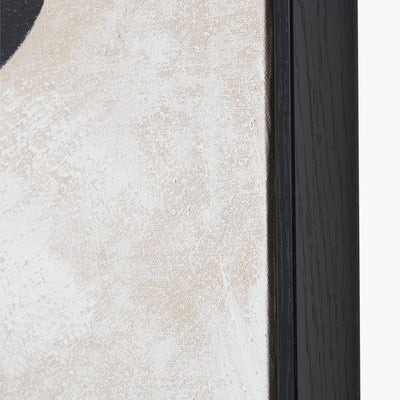 In Stock - Velvyn Black & Natural Stone Design Canvas Wall Art Accessories 