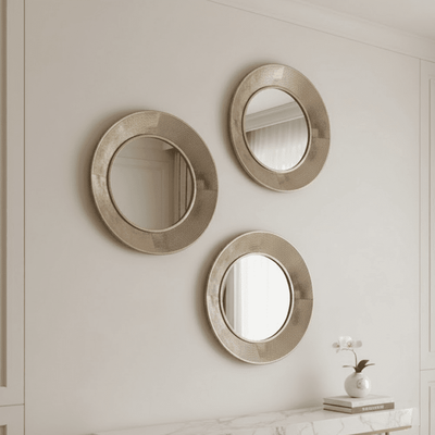 In Stock - Vienna Gold Wall Mirrors - Set of 3 Accessories 