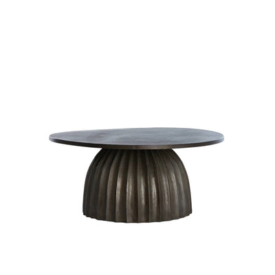 In Stock - Zuzana Dark Brown Round Coffee Table Furniture 