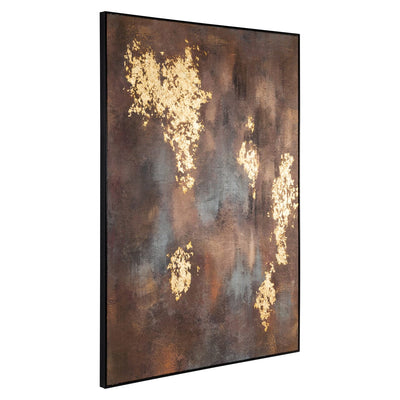 Ines Gold Foil Abstract Wall Art Accessories 