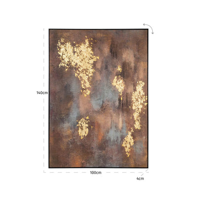 Ines Gold Foil Abstract Wall Art Accessories 