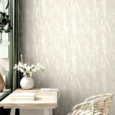 Inglot Cream Marble Patterned Textured Wallpaper Home Improvement 