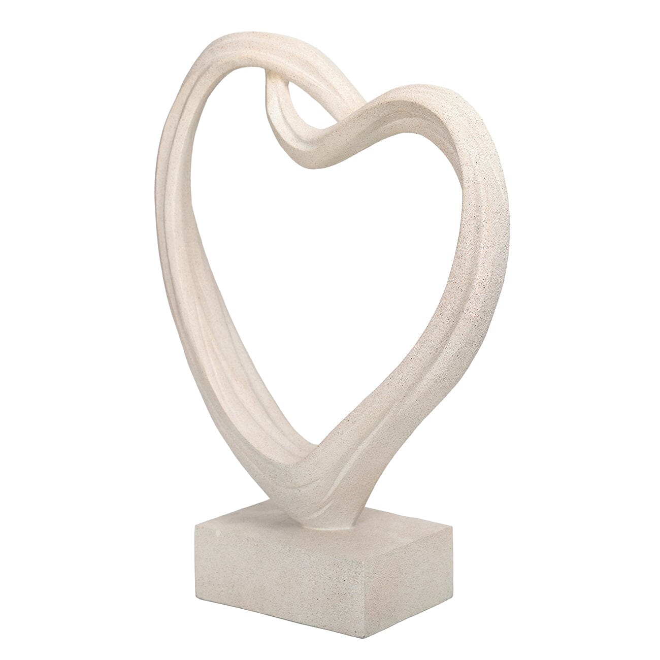 Isobel White Sculptural Heart Ornament Accessories 