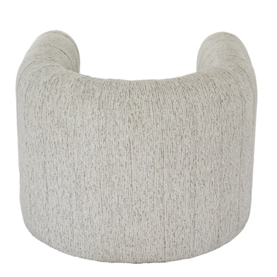 Isolinia Cream Textured Curved Accent Chair Furniture 
