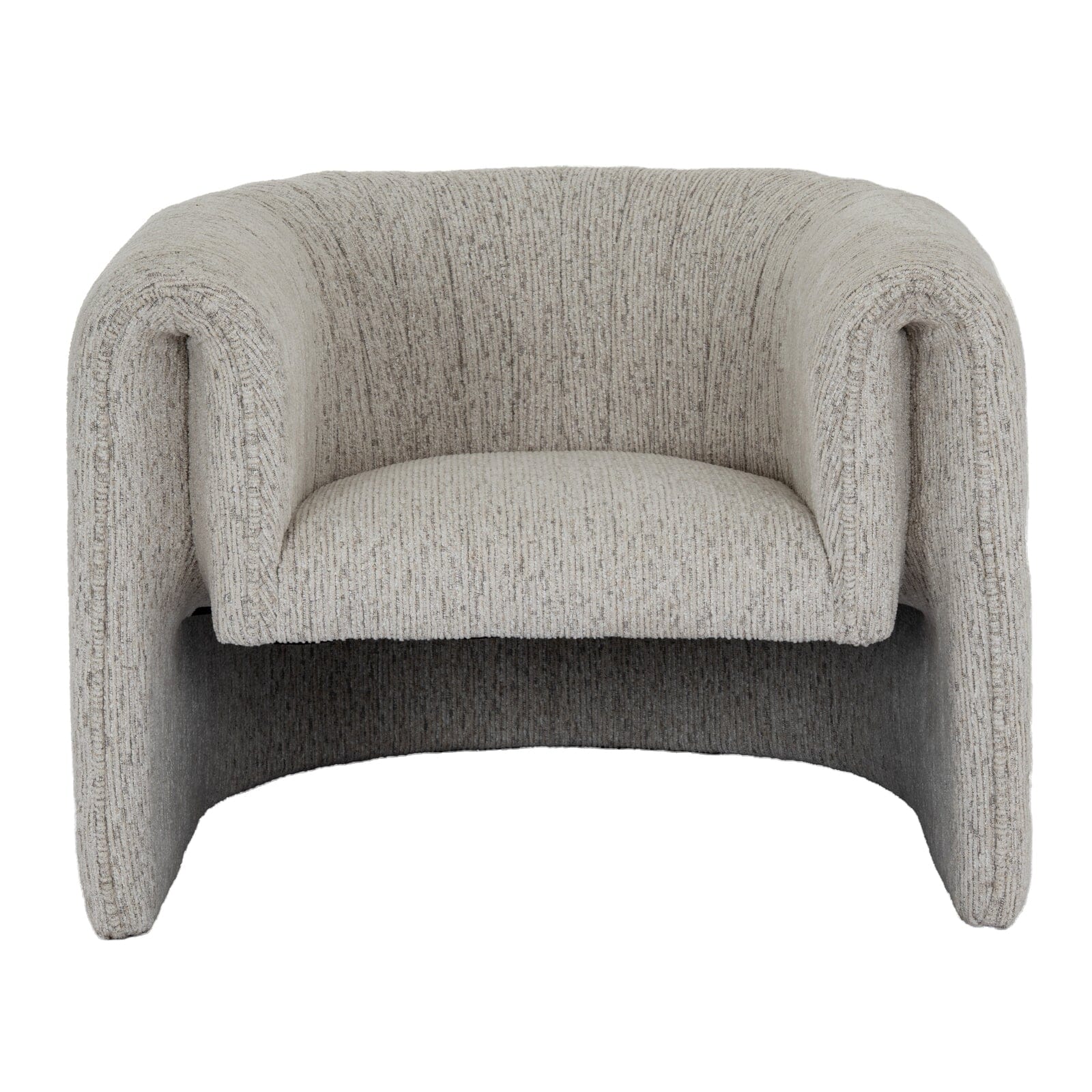 Isolinia Cream Textured Curved Accent Chair – Rowen Homes