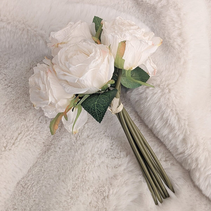 Ivory Bunch of Faux Rose Florals Accessories 