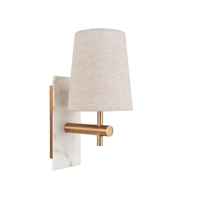 Jaelyn Gold & White Marble Wall Light Lighting 