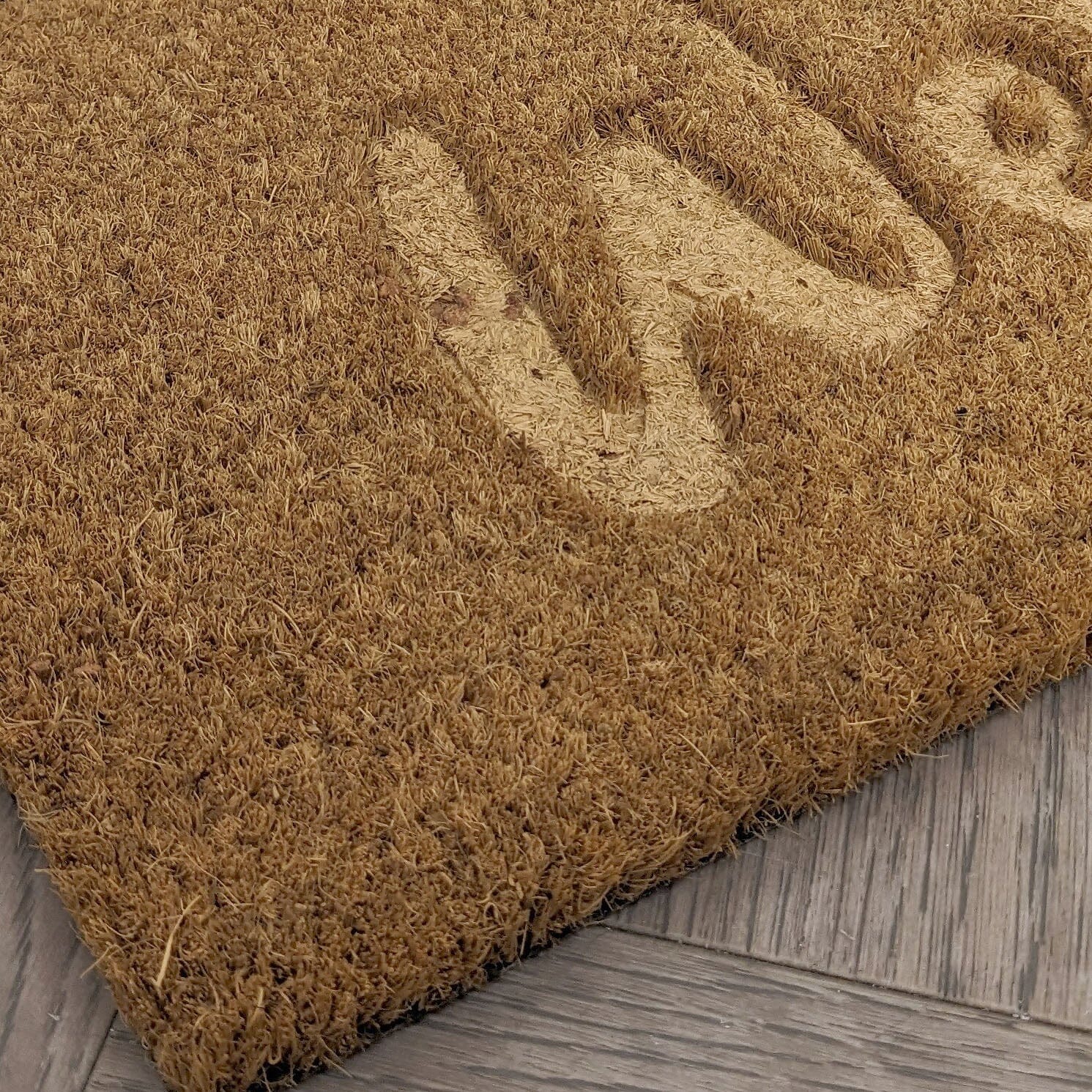 Jakarta Welcome Embossed Double Width Thin Doormat Textiles 
