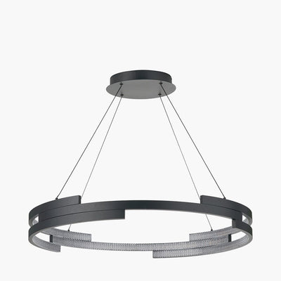 Jayden Black Round LED Pendant Ceiling Light Lighting 