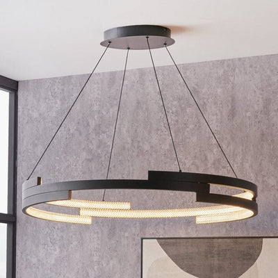Jayden Black Round LED Pendant Ceiling Light Lighting 