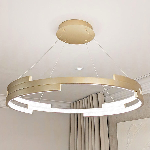 Jayden Gold Round LED Pendant Ceiling Light Lighting 