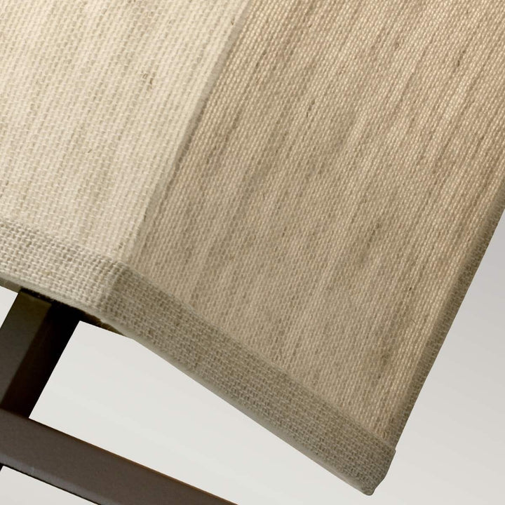 Jennifer Bronze 2 Light Wall Light with Linen Shade Lighting 