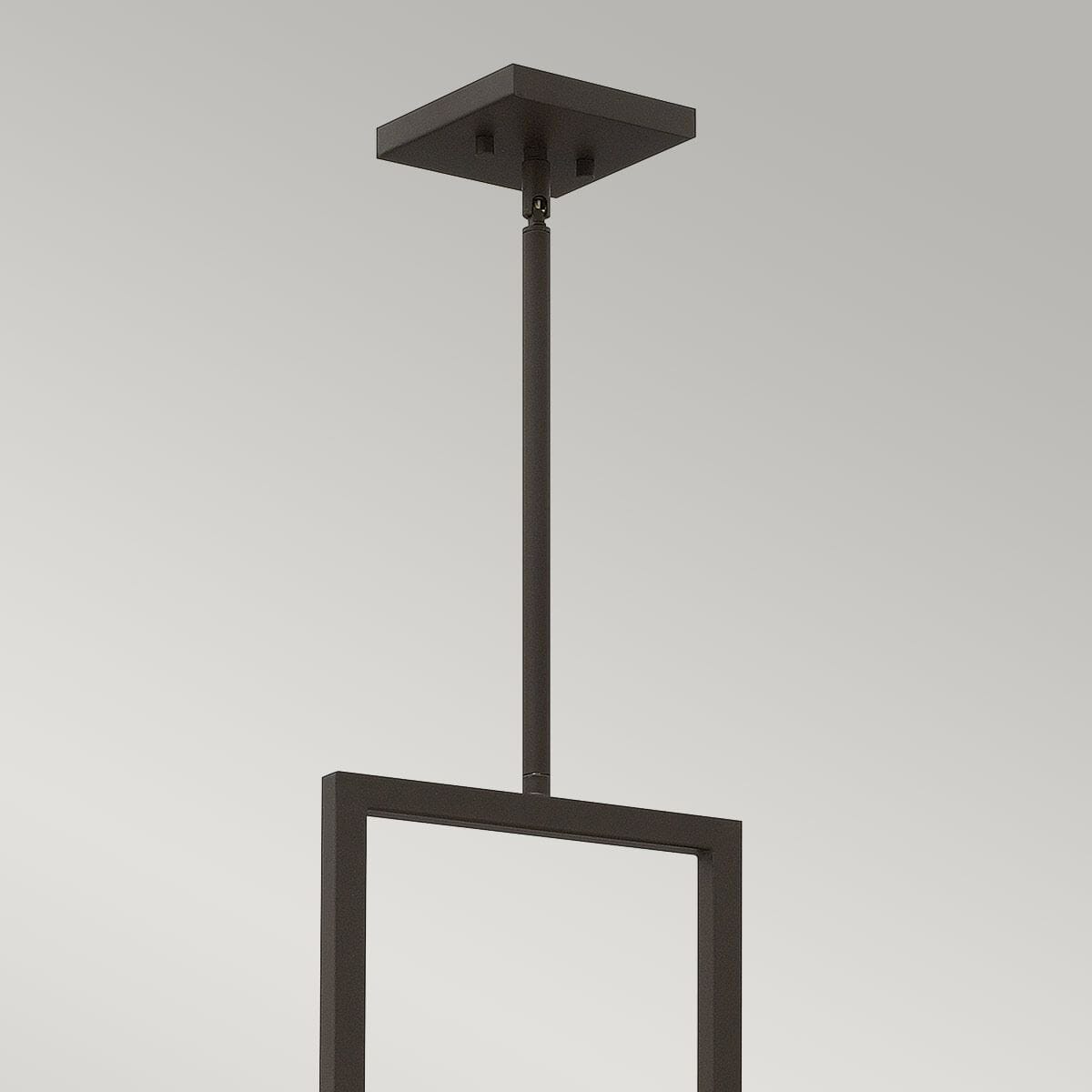 Jennifer Bronze 3 Light Pendant Ceiling Light with Linen Shade Lighting 