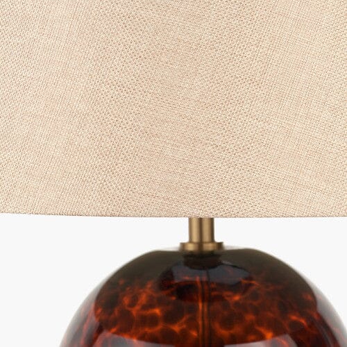 Jomelle Tortoiseshell Tall Glass Table Lamp Lighting 