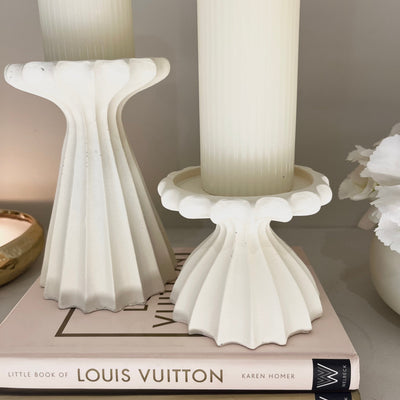 Jozette Mini White Decorative Candle Holder Accessories 
