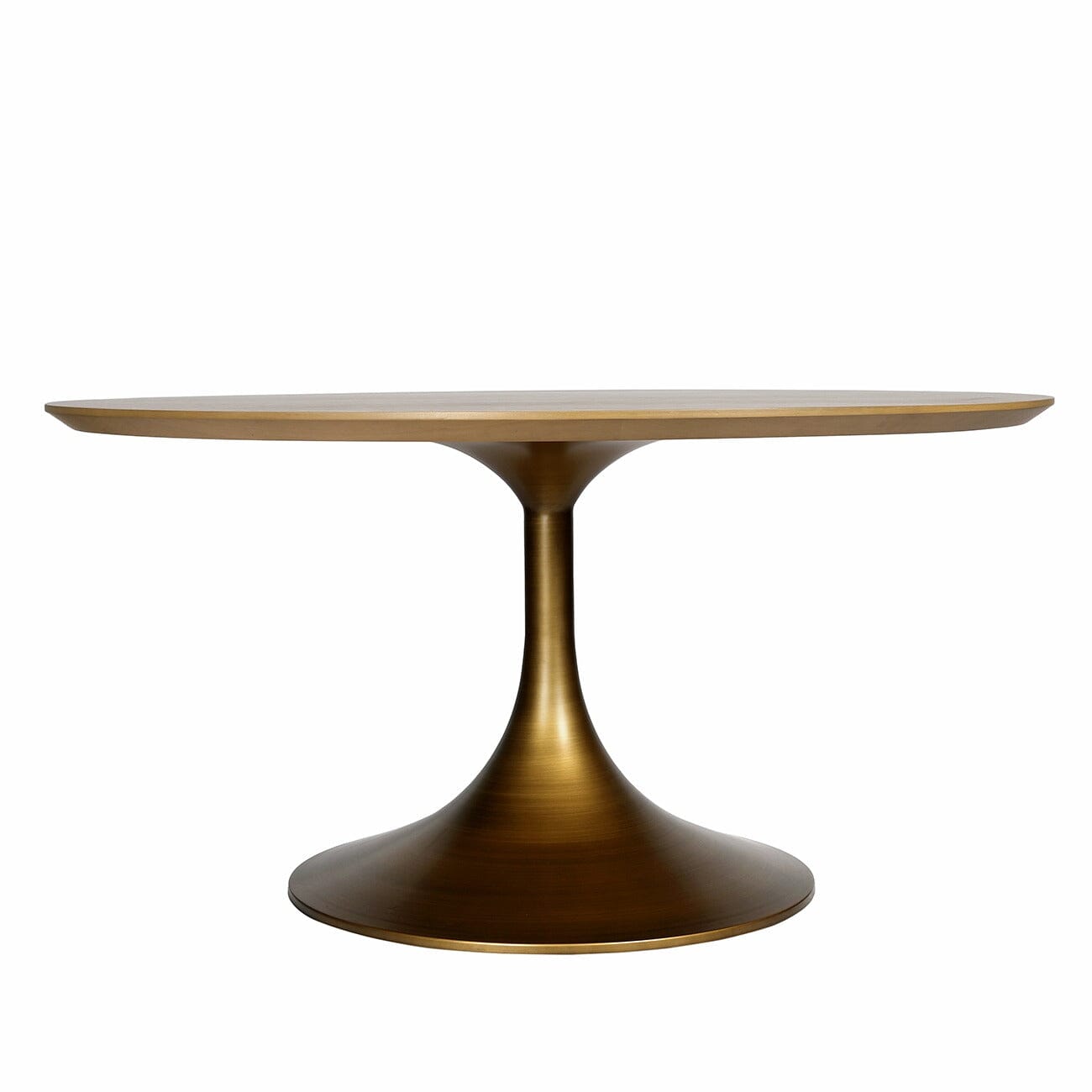 Juliette Brushed Brass Round Dining Table Furniture 