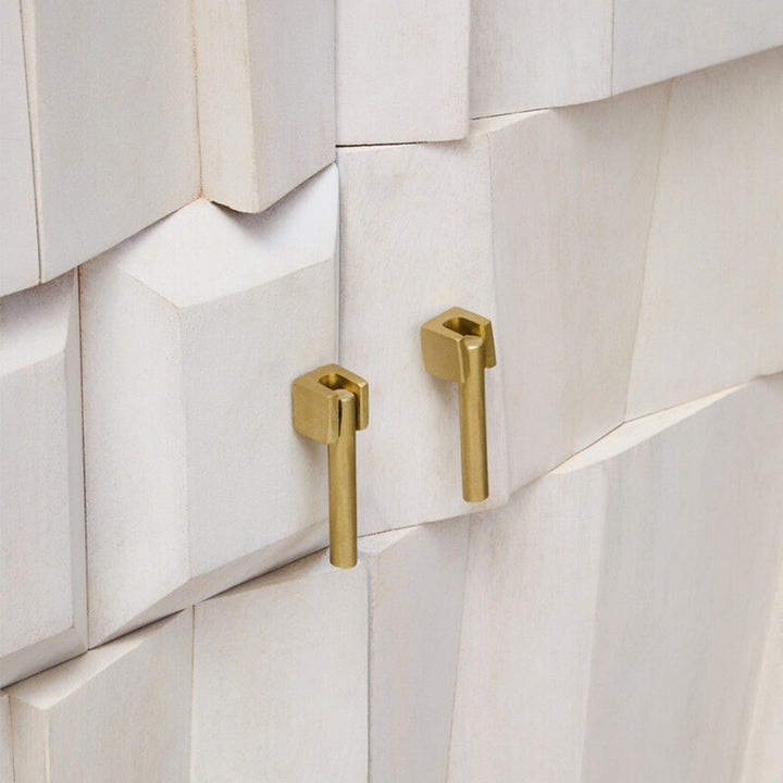 Juni 2 Door Geometric Whitewash Wood Sideboard Furniture 