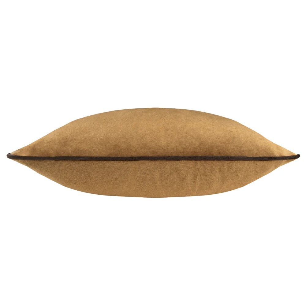 Juniper Caramel & Chocolate Velvet Cushion - 45 x 45cm Textiles 