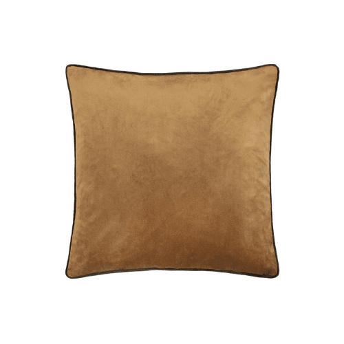 Juniper Caramel & Chocolate Velvet Cushion - 45 x 45cm Textiles 