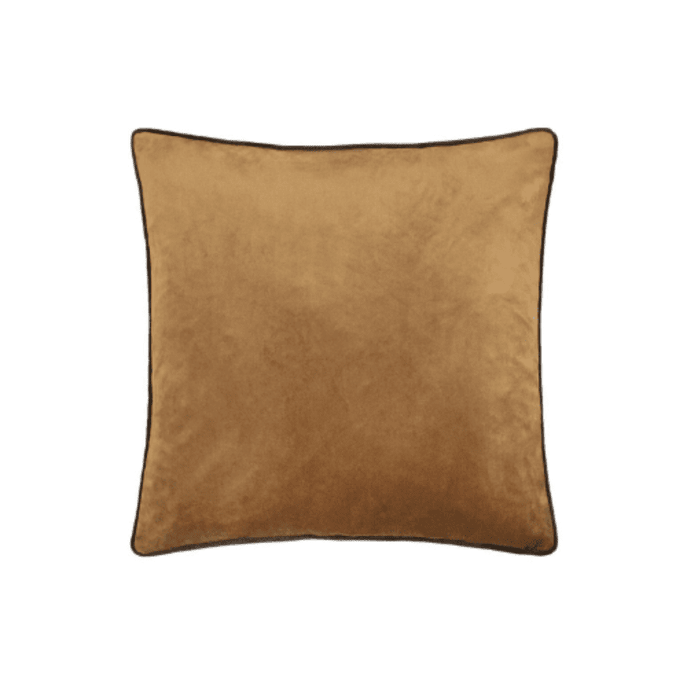 Juniper Caramel & Chocolate Velvet Feather Filled Cushion- 45x45cm Textiles 