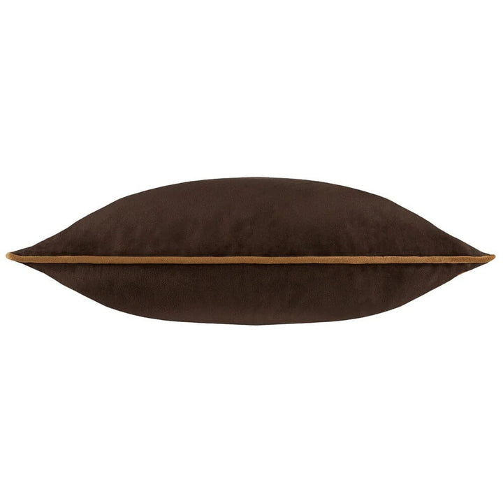 Juniper Chocolate & Caramel Velvet Cushion - 45 x 45cm Textiles 