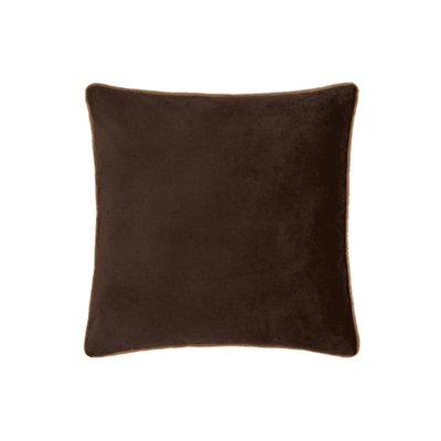 Juniper Chocolate & Caramel Velvet Feather Filled Cushion- 45x45cm Textiles 