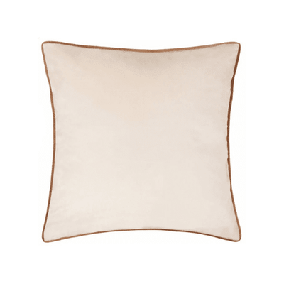 Juniper Ecru & Rust Velvet Cushion - 45 x 45cm Textiles 
