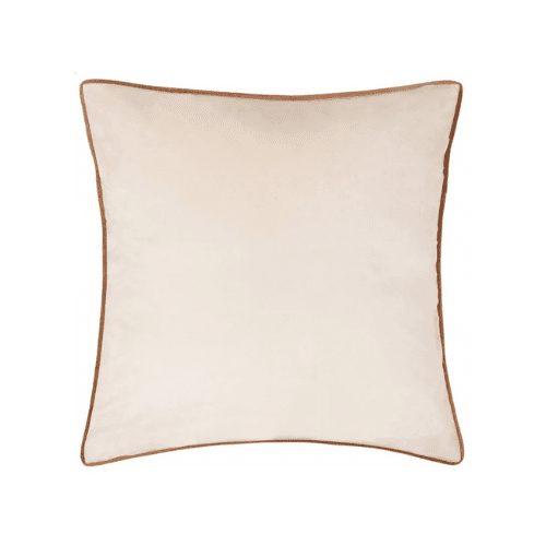 Juniper Ecru & Rust Velvet Cushion - 45 x 45cm Textiles 