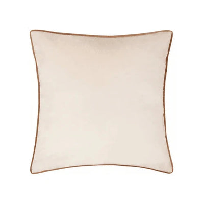 Juniper Ecru & Rust Velvet Cushion Cover - 45 x 45cm Textiles 