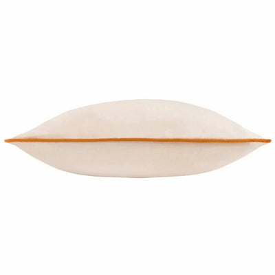 Juniper Ecru & Rust Velvet Cushion Cover - 45 x 45cm Textiles 