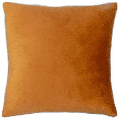 Juniper Rust & Ecru Velvet Cushion Cover - 55 x 55cm Textiles 