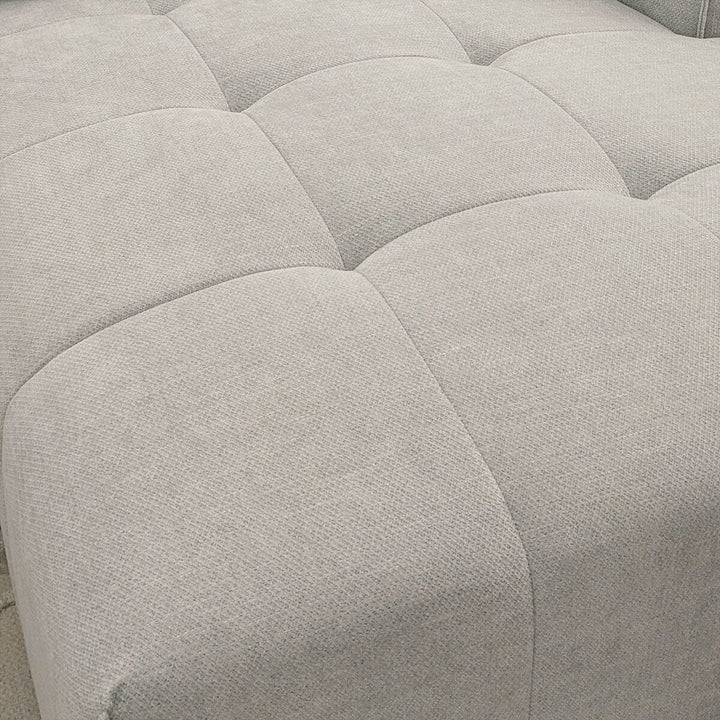 Kace Cloud Grey Boucle Tufted Sofa Range Sofa 