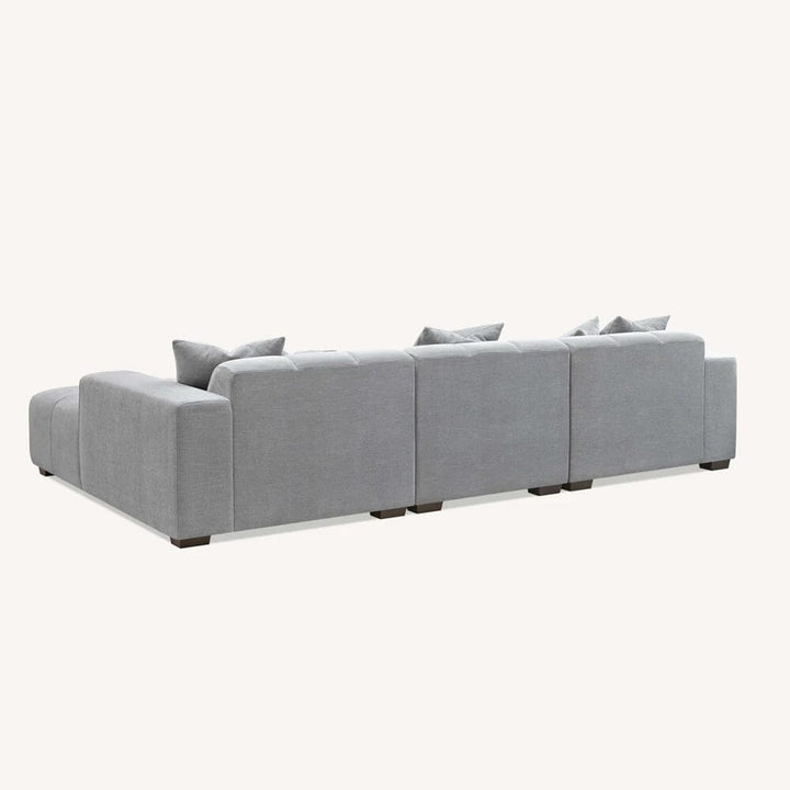 Kace Cloud Grey Boucle Tufted Sofa Range Sofa 