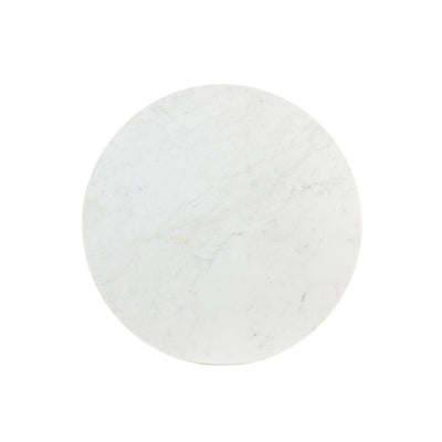Karine Gold Coffee Table with White Marble Top Furniture 