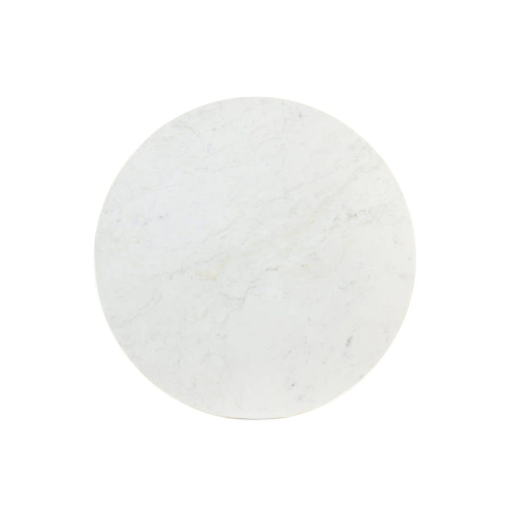 Karine Gold Coffee Table with White Marble Top Furniture 