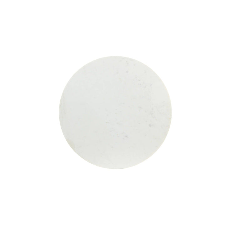 Karine Gold Side Table with White Marble Top Furniture 