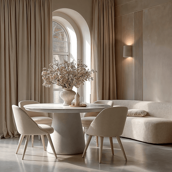 Katrina Concrete Indoor/Outdoor Round Dining Table Furniture 